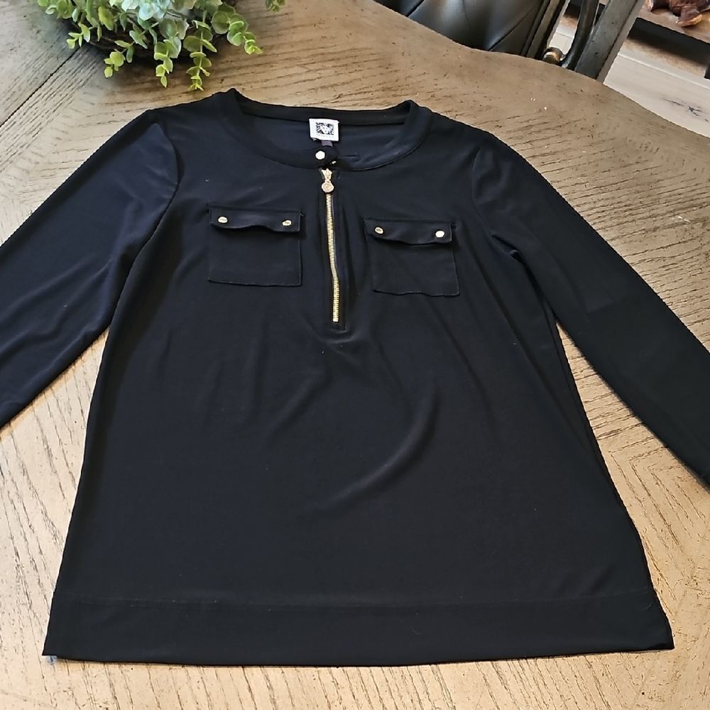 Anne Klein Black Top Size S